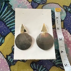 Gold & Mother of Pearl Earrings